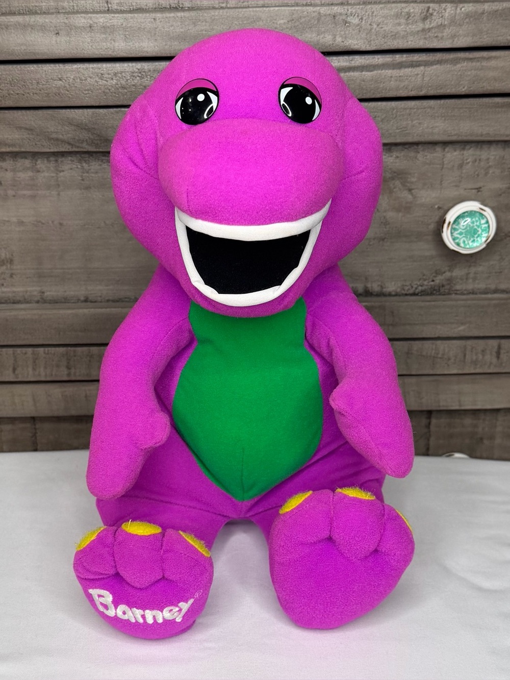 Barneys New York Purple Plush Dinosaur Toy - Soft Kids Stuffed Animal
